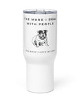 Bull Dog Travel mug with a handle